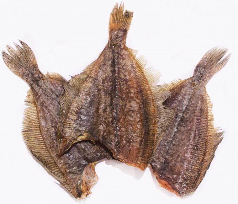 Камбала потрошёная сушеная обезглавленная